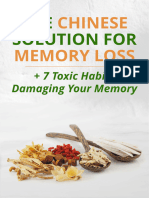 Chinese Solution For Memory Loss
