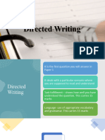 Directed Writing