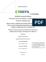 Marco Introductorio, Teórico, Elaboración de Una Propuesta para El Control de Gestión Administrativa Del Capital Humano