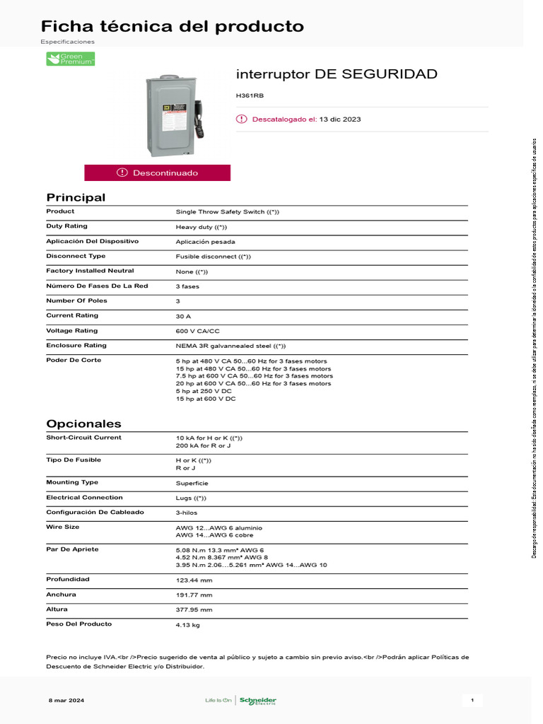 Square D Schneider Electric S33681 – Ritardo Di Arresto Per UVR 100-130V AC/DC – Nuovo Con Graffi