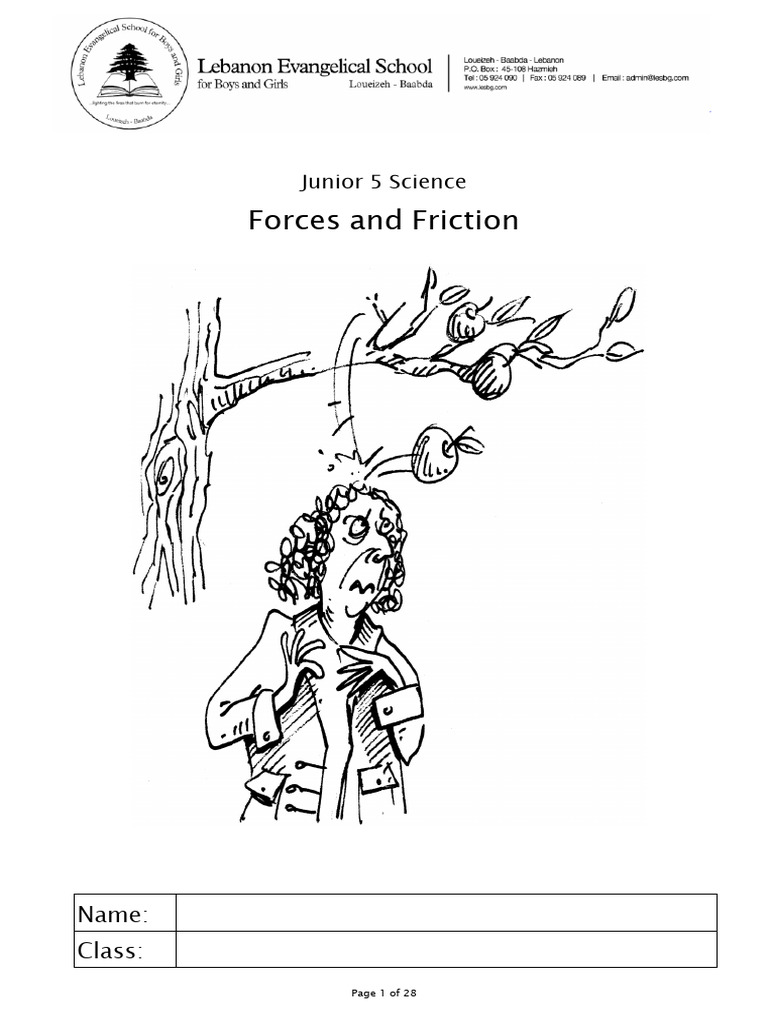 Forces and Friction for Grade 5 | PDF | Force | Inertia