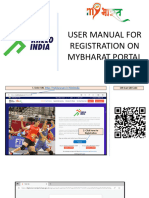 UserManual Registration MYBharatPortal Khelo India Talent Hunt 1