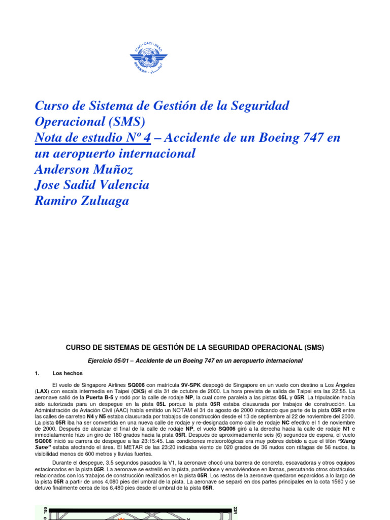 Curso De Sistema De Gestión De La Seguridad Operacional Sms Cea Taller