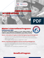 Master's Degree Program in Taiwan 2023 Chengshiu - PDF 2