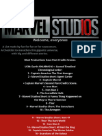 Checklist - Marvel em Inglês