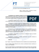 Resolucao No 206.2022 - Adota Codigo de Etica e Revoga A Resolucao 002-2018