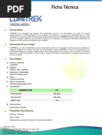 Ficha Técnica del Insecticida Toretto | PDF | Agua | Alimentos