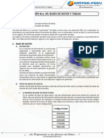 Base de Datos y Tablas