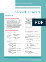 Coursebook Answers Chapter 28 Asal Physics