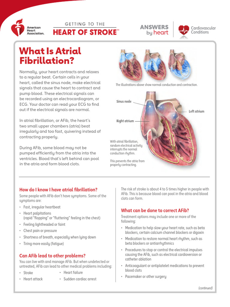 What Is Atrial Fibrillation | PDF | Atrium (Heart) | Heart