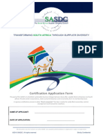 SASDC Black Supplier Certification Application Form New Sabma Certification