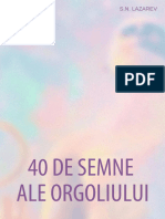 40 de Semne Ale Orgoliului