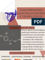 Vassopressores Vassodilatadores E Troboliticos