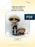 "Straw Hat Agust-D" Crochet Pattern: Suga's Solo Versions