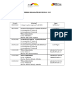 Programa Semana de Las Ciencias 2023