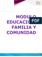 Módulo - Educación, Familia y Comunidad