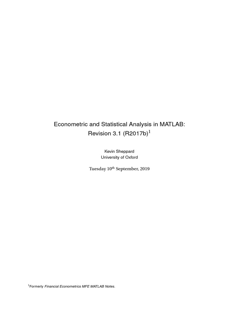 Matlab Notes 2019 | PDF