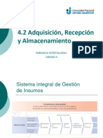 4.2 Adquisición, Recepción y Almacenamiento