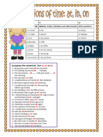 Time Prepositions - ST