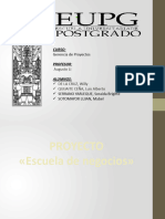 Proyecto Escuela de Post Grado