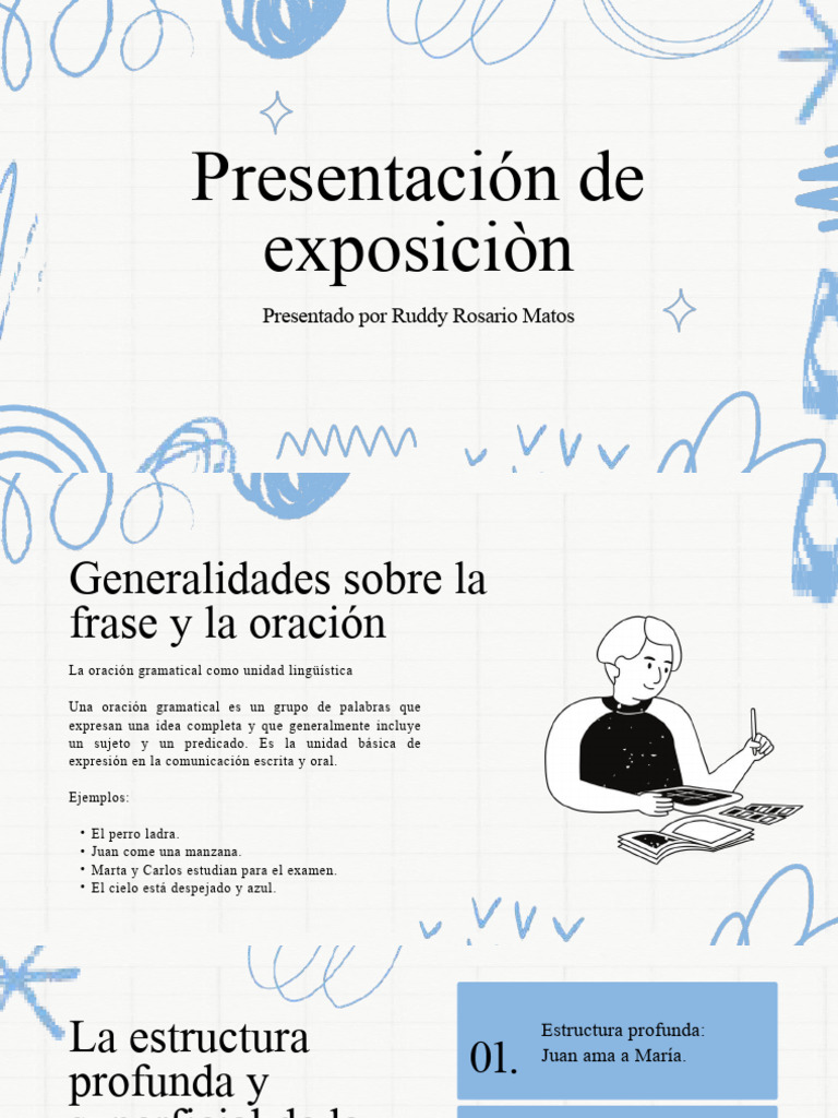 Exposición Letras I | PDF | Oración (Lingüística) | Predicado (Gramática)
