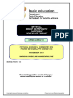 Fisiese Wetenskappe V2 Memo GR.11 Nov