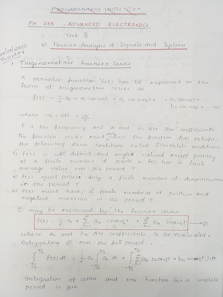 Fourier Analysis of Signals and Systems | PDF