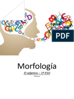 Morfología 1º ESO - El Adjetivo - Refuerzo