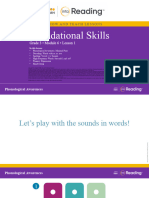 Foundational Skills: Grade 3 - Module 6 - Lesson 1