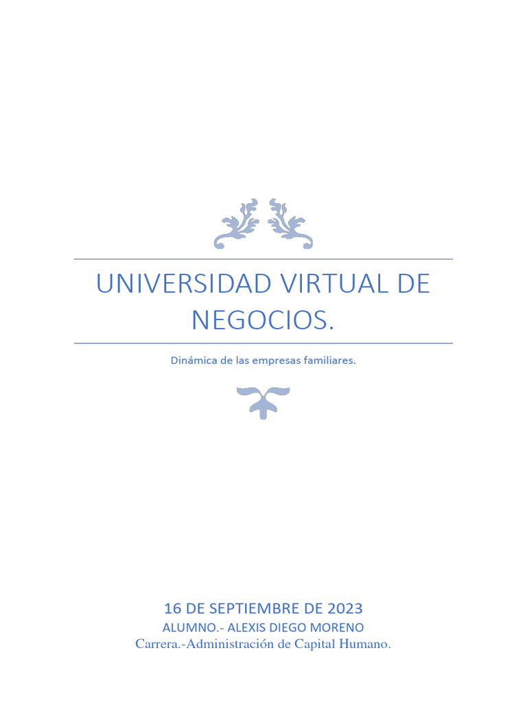Dinamica de Las Empresas Familiares | PDF | Business | Economias