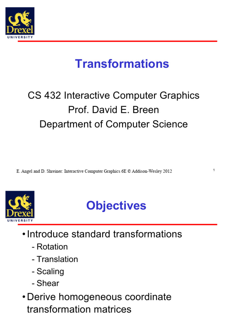 GLSL Y-Axis Rotation Matrix | PDF | Shader | Matrix (Mathematics)