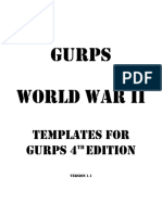 WWII Character Templates 4e