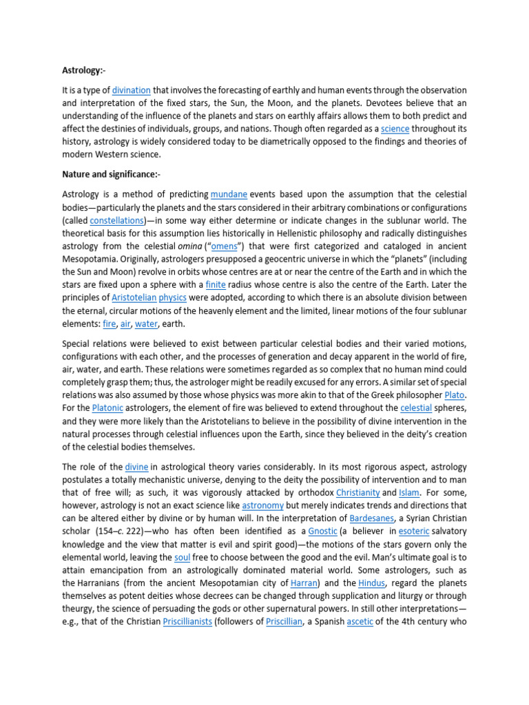 Astrology Info | PDF