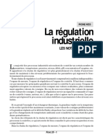 La Regulation Industrielle Notion de Bas