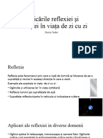 Aplicările Reflexiei Și Refracției În Viața de Zi