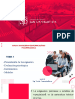 Semana 1 Diagnostico e Informe Clínico Psicopatológico 2023 I Ciclo Vii