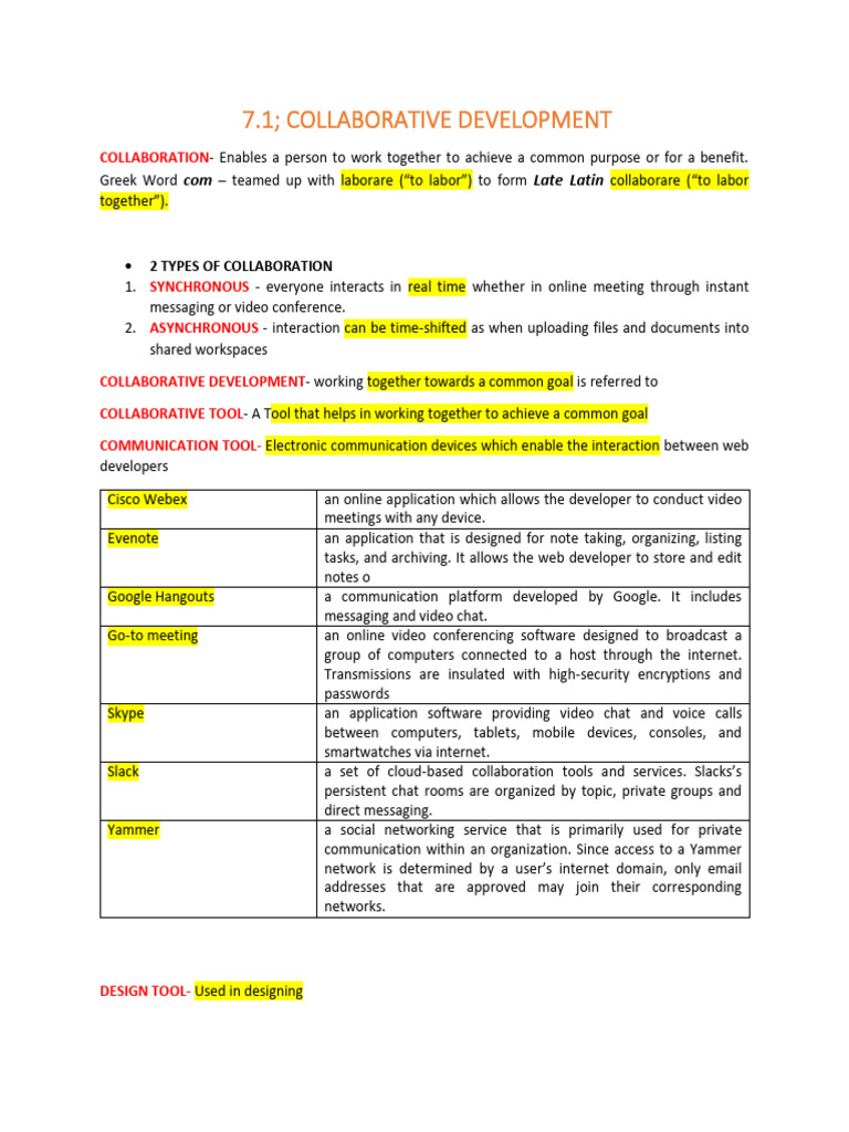 Collaborative Development and Project Management | PDF | Multimedia ...