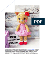 PDF Croche de Garota Gato Receita de Amigurumi Gratis