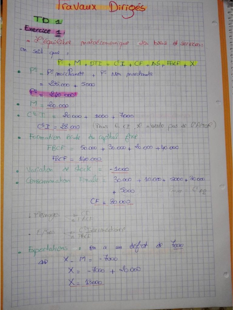 CN - TD1 Et TD2 18-19 Corrige | PDF