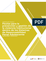 Pautas para La Prevención y Gestión de La Violencia Institucional SRPA