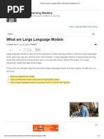 What Are Large Language Models