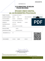 Certificado Único Digital de Antecedentes Policiales: Sistema Ed-1