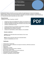 Plantilla CV 1 Gratis InfoJobs