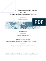 Index of Unpublished Decisions of The Board of Immigration Appeals (February 2024)