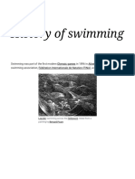 History of Swimming PDF