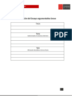 Planificación Del Ensayo Argumentativo