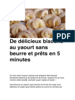 Recette Petits Biscuits Yaourts