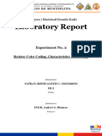 Reese Lab Report2 Resistor Color Coding Char and Rating