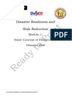 DRRR Module 1 Basic Concept of Disaster and Disaster Risk