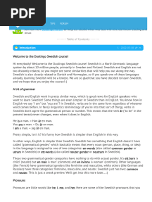 Svenska Grammatik Duolingo